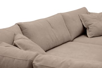 Valencia Extra Djup 4-sits Soffa med Schäslong Vänster - Mörkbrun - Products - Möbler - Soffa - Divansoffa & schäslongsoffa - 4 sits soffa med divan