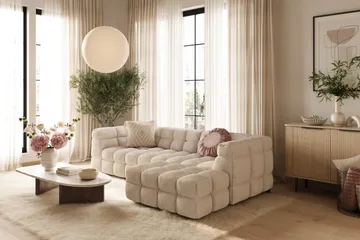 XS23-003 corner sofa OTE Belfast. Andrarum Beige Left-faced VALUE_MISSING_5 - Beige - Products - Möbler - Soffa - Divansoffa & schäslongsoffa - 4 sits soffa med divan