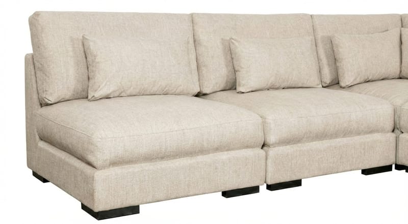 Dubai Hörnsoffa Extra Djup i Chenille - Beige - Products - Möbler - Soffa - Hörnsoffa