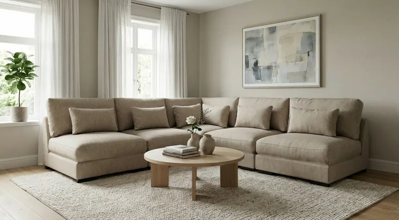 Dubai Hörnsoffa Extra Djup i Chenille - Brun - Products - Möbler - Soffa - Hörnsoffa