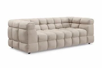 Elise Bubblig Soffgrupp 3-sits Soffa + Fåtölj - Beige - Products - Möbler - Soffa - Soffgrupp