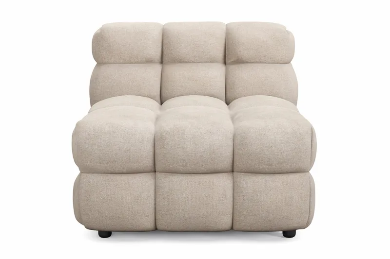 Elise Bubblig Soffgrupp 3-sits Soffa + Fåtölj - Beige - Products - Möbler - Soffa - Soffgrupp