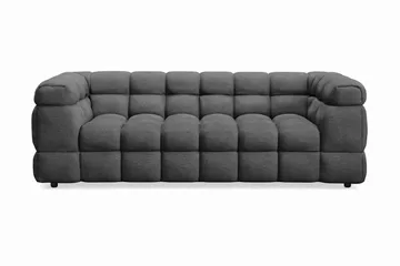 Elise Bubblig Soffgrupp 3-sits Soffa + Fåtölj - Mörkgrå - Products - Möbler - Soffa - Soffgrupp