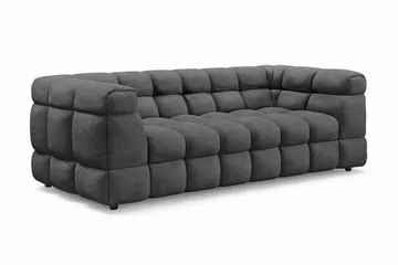 Elise Bubblig Soffgrupp 3-sits Soffa + Fåtölj - Mörkgrå - Products - Möbler - Soffa - Soffgrupp