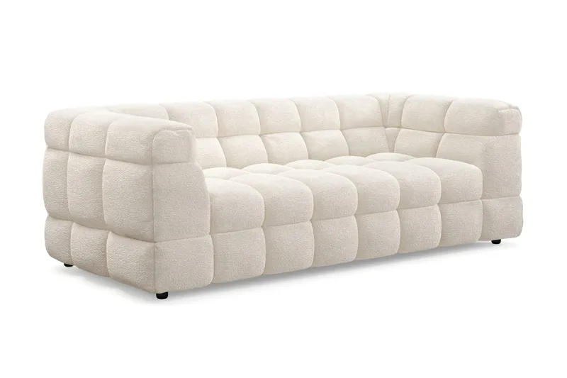 Elise Bubblig Soffgrupp 3-sits Soffa + Fåtölj - Vit - Products - Möbler - Soffa - Soffgrupp