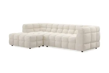 Elise Bubblig Soffgrupp 4-sits Divansoffa Vänster + Fåtölj - Beige - Products - Möbler - Soffa - Soffgrupp