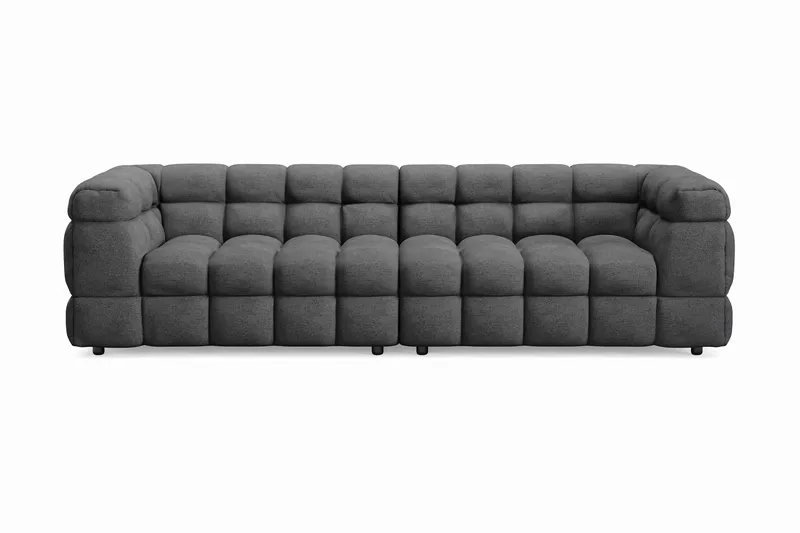 Elise Bubblig Soffgrupp 4-sits Soffa + Fåtölj - Mörkgrå - Products - Möbler - Soffa - Soffgrupp