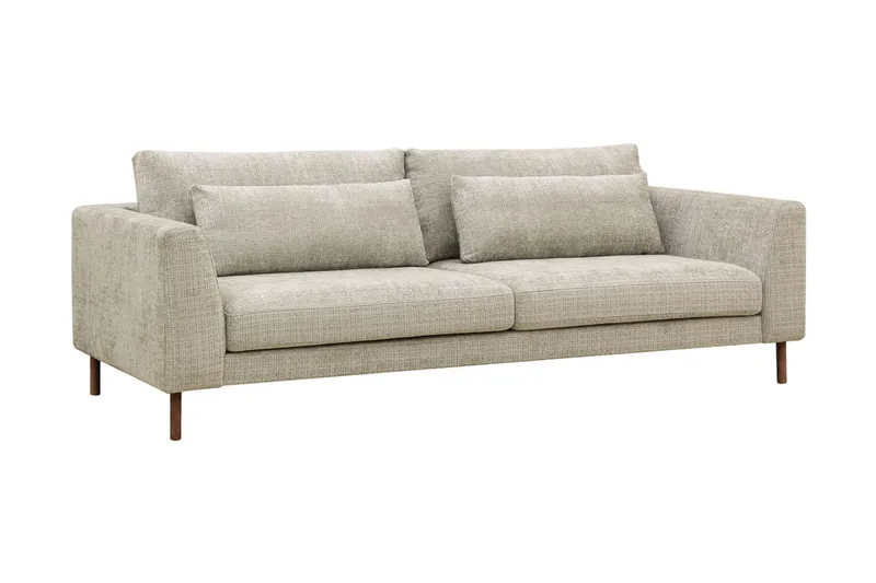 Florenz 3-sits Soffa i Chenille - Grå / Beige - Products - Möbler - Soffa - 3 sits soffa