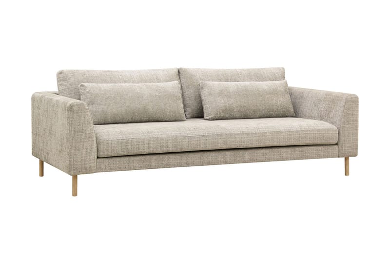 Florenz 3-sits Soffa i Chenille - Grå / Beige - Products - Möbler - Soffa - 3 sits soffa