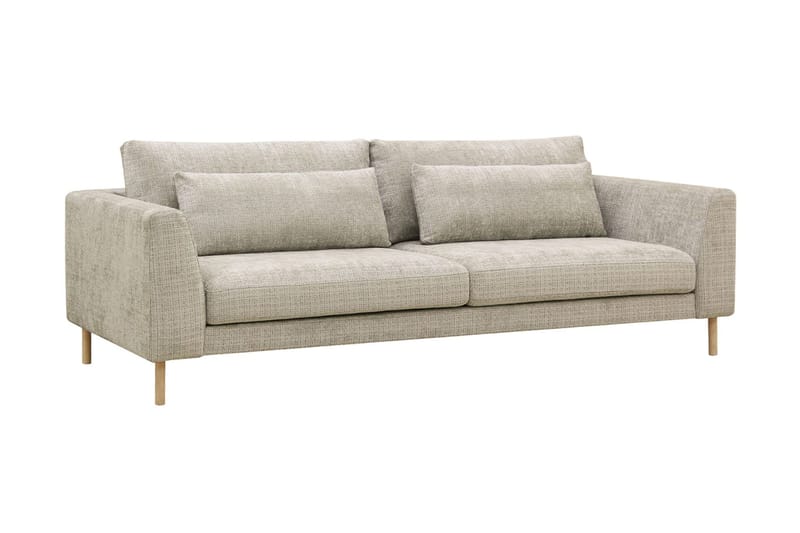 Florenz 3-sits Soffa i Chenille - Grå / Beige - Products - Möbler - Soffa - 3 sits soffa