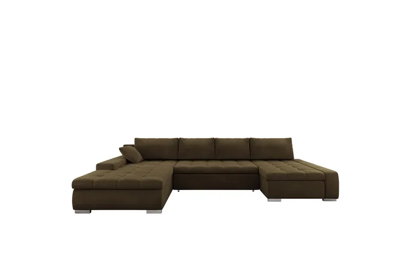 Gamal Soffa Dubbeldivan 4-sits - Brun - Products - Möbler - Soffa - Sammetssoffa