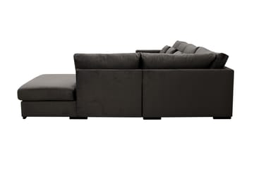 Grande 5-sits Soffa med Schäslong Höger - Mörkgrå Sammet - Products - Möbler - Soffa - Sammetssoffa
