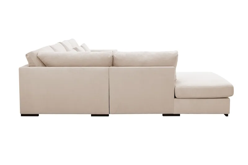 Grande 5-sits Soffa med Schäslong Vänster - Beige Manchester - Products - Möbler - Soffa - Divansoffa & schäslongsoffa