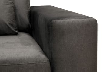 Grande 5-sits Soffa med Schäslong Vänster - Mörkgrå Sammet - Products - Möbler - Soffa - Sammetssoffa