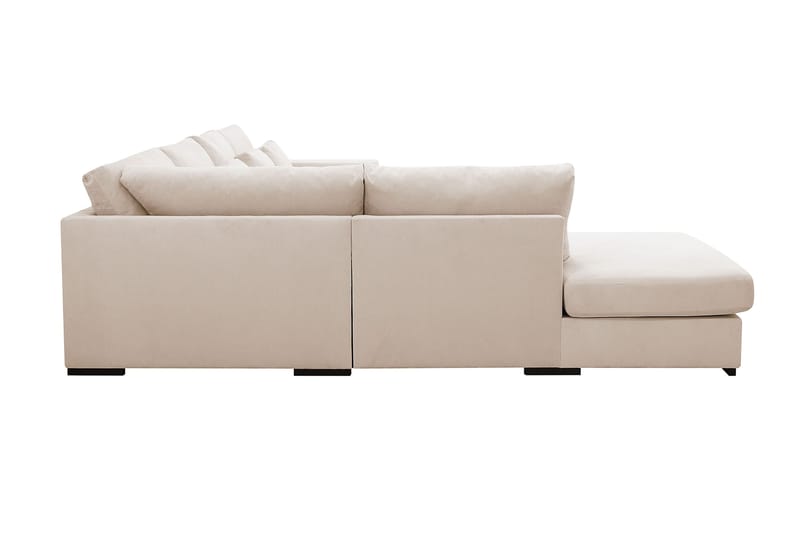 Grande 5-sits U-Soffa med Divan Höger - Beige Manchester - Products - Möbler - Soffa - U-soffa