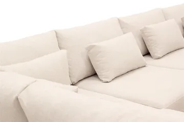 Grande 5-sits U-Soffa med Divan Höger - Beige Tyg - Products - Möbler - Soffa - U-soffa
