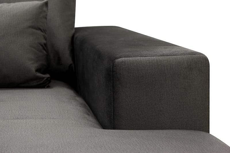 Grande 5-sits U-Soffa med Divan Höger - Mörkgrå Sammet - Products - Möbler - Soffa - Sammetssoffa