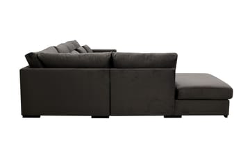 Grande 5-sits U-Soffa med Divan Höger - Mörkgrå Sammet - Products - Möbler - Soffa - Sammetssoffa