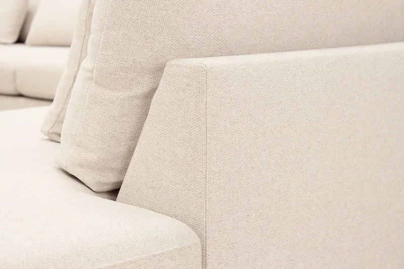 Grande 5-sits U-Soffa med Divan Vänster - Beige Tyg - Products - Möbler - Soffa - U-soffa