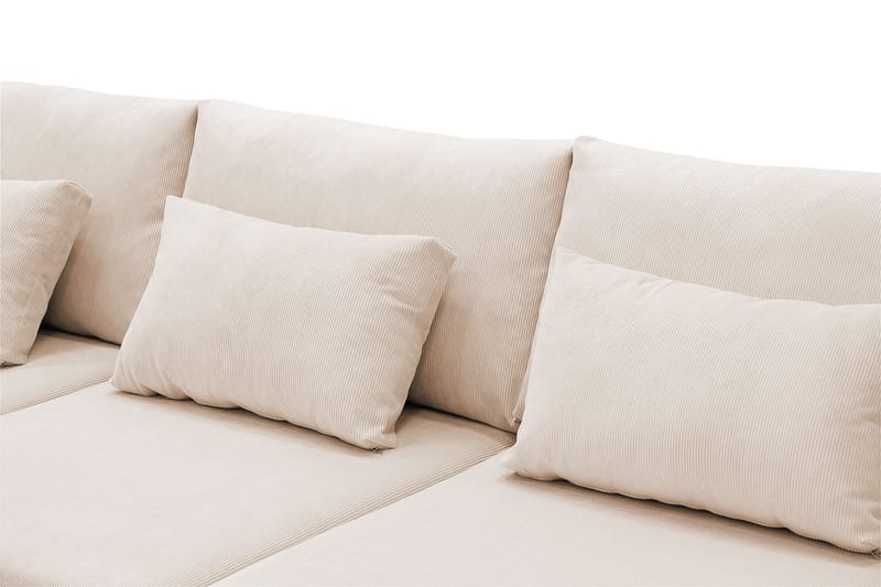 Grande 6-sits U-Soffa med Divan Höger - Beige Manchester - Products - Möbler - Soffa - U-soffa