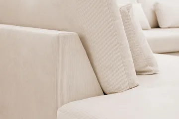 Grande 6-sits U-Soffa med Divan Höger - Beige Manchester - Products - Möbler - Soffa - U-soffa