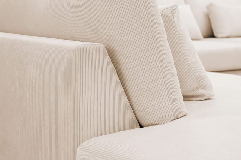 Grande 6-sits U-Soffa med Divan Höger - Beige Manchester - Products - Möbler - Soffa - U-soffa