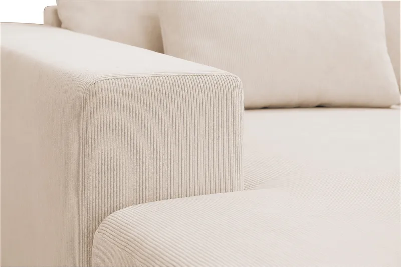 Grande 6-sits U-Soffa med Divan Vänster - Beige Manchester - Products - Möbler - Soffa - U-soffa
