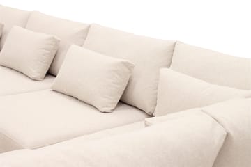 Grande 6-sits U-Soffa med Divan Vänster - Beige Tyg - Products - Möbler - Soffa - U-soffa