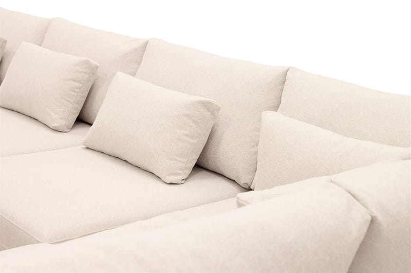Grande 6-sits U-Soffa med Divan Vänster - Beige Tyg - Products - Möbler - Soffa - U-soffa