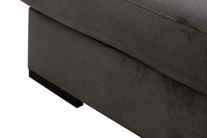 Grande 6-sits U-Soffa med Divan Vänster - Mörkgrå Sammet - Products - Möbler - Soffa - Sammetssoffa