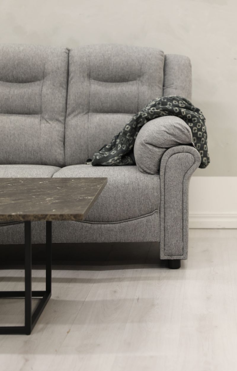 Hörnsoffa grå 5-sits - Peking - Grå - Products - Möbler - Soffa - Hörnsoffa