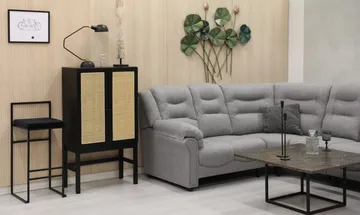 Hörnsoffa grå 5-sits - Peking - Grå - Products - Möbler - Soffa - Hörnsoffa