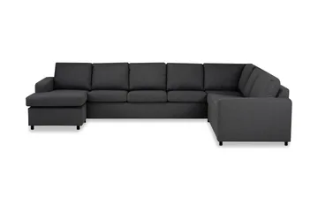 Crazy 6-sits Vänstervänd U-formad X-Large Hörnsoffa med divan i Tyg - Mörkgrå - Products - Möbler - Soffa - Hörnsoffa - Hörnsoffa med divan