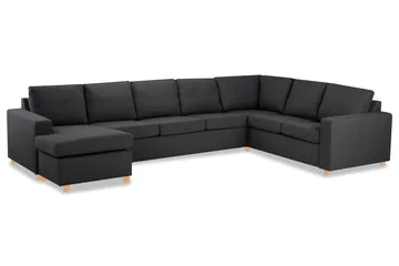 Crazy 6-sits Vänstervänd U-formad X-Large Hörnsoffa med divan i Tyg - Mörkgrå - Products - Möbler - Soffa - Hörnsoffa - Hörnsoffa med divan