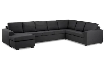 Crazy 6-sits Vänstervänd U-formad X-Large Hörnsoffa med divan i Tyg - Mörkgrå - Products - Möbler - Soffa - Hörnsoffa - Hörnsoffa med divan