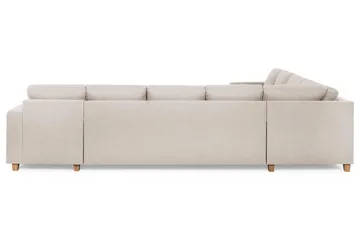 Crazy 7-sits Högervänd U-formad XX-Large Hörnsoffa med divan i Tyg - Beige - Products - Möbler - Soffa - Hörnsoffa - Hörnsoffa med divan