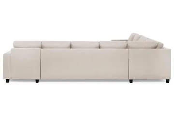 Crazy 7-sits Högervänd U-formad XX-Large Hörnsoffa med divan i Tyg - Beige - Products - Möbler - Soffa - Hörnsoffa