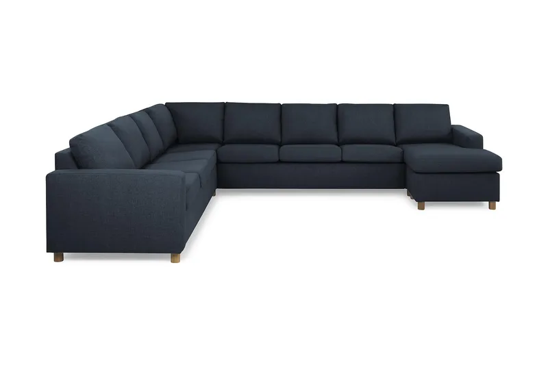 Crazy 7-sits Högervänd U-formad XX-Large Hörnsoffa med divan i Tyg - Blå - Products - Möbler - Soffa - Hörnsoffa - Hörnsoffa med divan
