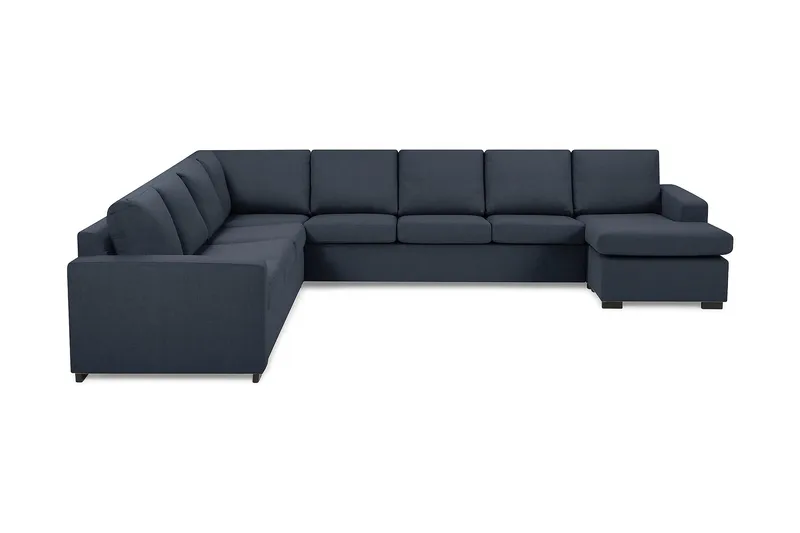 Crazy 7-sits Högervänd U-formad XX-Large Hörnsoffa med divan i Tyg - Blå - Products - Möbler - Soffa - Hörnsoffa