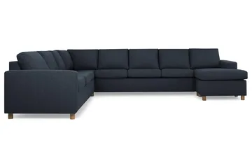 Crazy 7-sits Högervänd U-formad XX-Large Hörnsoffa med divan i Tyg - Blå - Products - Möbler - Soffa - Hörnsoffa - Hörnsoffa med divan