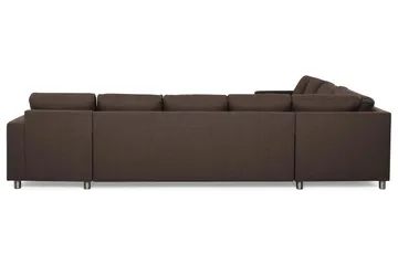 Crazy 7-sits Högervänd U-formad XX-Large Hörnsoffa med divan i Tyg - Brun - Products - Möbler - Soffa - Hörnsoffa - Hörnsoffa med divan