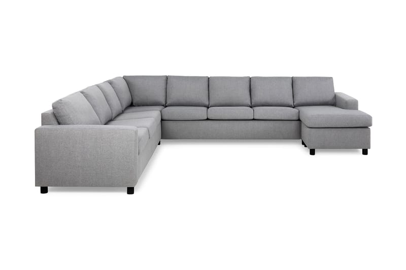 Crazy 7-sits Högervänd U-formad XX-Large Hörnsoffa med divan i Tyg - Grå - Products - Möbler - Soffa - Hörnsoffa - Hörnsoffa med divan