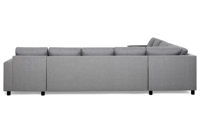 Crazy 7-sits Högervänd U-formad XX-Large Hörnsoffa med divan i Tyg - Grå - Products - Möbler - Soffa - Hörnsoffa - Hörnsoffa med divan
