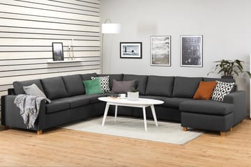 Crazy 7-sits Högervänd U-formad XX-Large Hörnsoffa med divan i Tyg - Mörkgrå - Products - Möbler - Soffa - Hörnsoffa - Hörnsoffa med divan