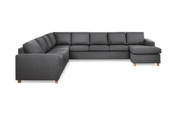Crazy 7-sits Högervänd U-formad XX-Large Hörnsoffa med divan i Tyg - Mörkgrå - Products - Möbler - Soffa - Hörnsoffa - Hörnsoffa med divan