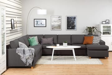 Crazy 7-sits Högervänd U-formad XX-Large Hörnsoffa med divan i Tyg - Mörkgrå - Products - Möbler - Soffa - Hörnsoffa - Hörnsoffa med divan
