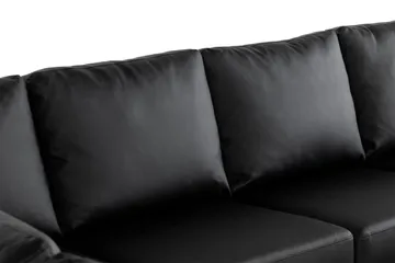 Crazy 7-sits Vändbar U-formad XX-Large Hörnsoffa med divan i Konstläder - Svart - Products - Möbler - Soffa - Hörnsoffa