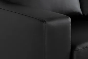 Crazy 7-sits Vändbar U-formad XX-Large Hörnsoffa med divan i Konstläder - Svart - Products - Möbler - Soffa - Hörnsoffa