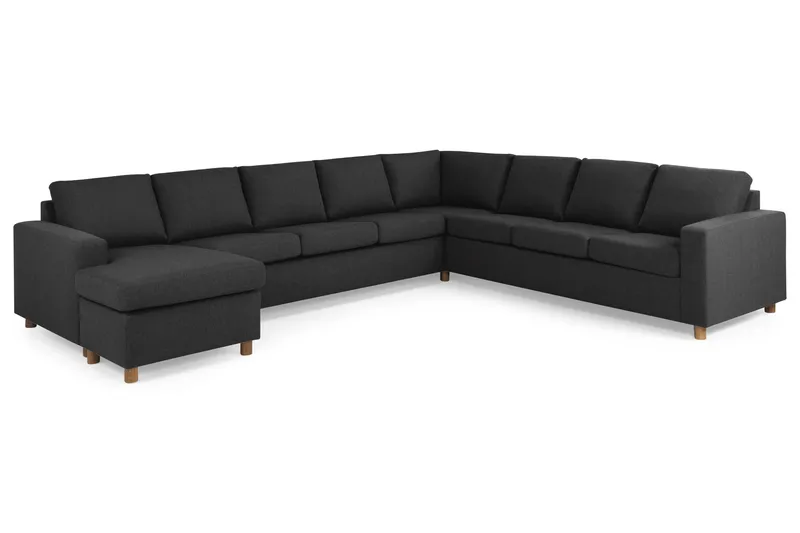 Crazy 7-sits Vändbar U-formad XX-Large Hörnsoffa med divan i Tyg - Antracit - Products - Möbler - Soffa - Hörnsoffa