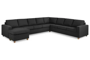 Crazy 7-sits Vändbar U-formad XX-Large Hörnsoffa med divan i Tyg - Antracit - Products - Möbler - Soffa - Hörnsoffa